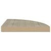 vidaXL Hoekschappen zwevend 2 st 35x35x3,8 cm MDF eikenkleurig