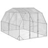 vidaXL Kippenren 2,5x4x2,25 m gegalvaniseerd staal