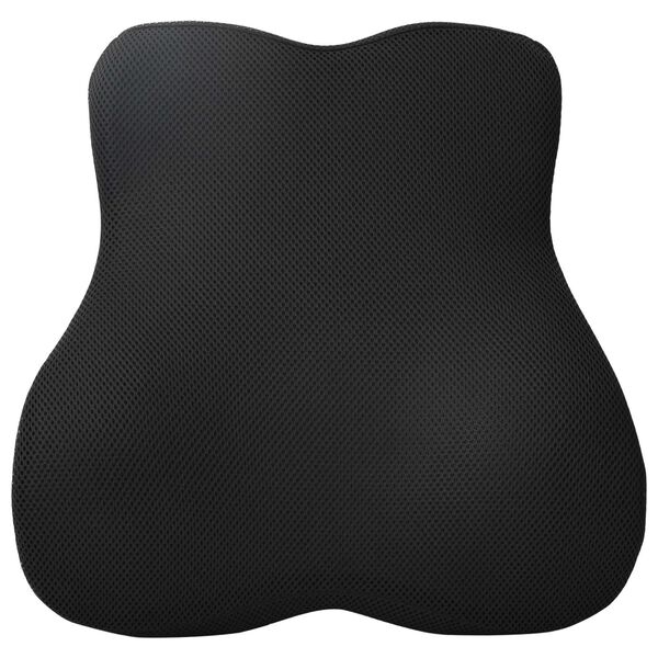 vidaXL Hoofdkussen met kussen Zwart 40 x 40 x 11 cm Met gaasdoek