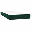 vidaXL Boxspring met matras en LED fluweel donkergroen 100x200 cm