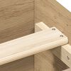 vidaXL Bedframe zonder matras spaanplaat artisanaal eikenkleurig