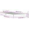 vidaXL Bedframe bewerkt hout en metaal grijs sonoma eiken 90x190 cm