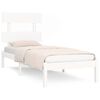 vidaXL Bedframe massief hout wit 100x200 cm