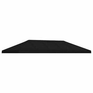 vidaXL Gazebo Luifel Dekking 6 x 3 m Zwart Polyester 190