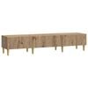vidaXL TV-kast 147 x 34,5 x 30 cm Artisanaal eiken Bewerkt hout