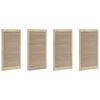vidaXL Kastdeur 4 st Naturel 110 x 2,1 x 59,5 cm Massief grenenhout