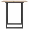 vidaXL Eettafel O-frame 70x70x75 cm massief grenenhout en staal