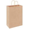 vidaXL Papieren zakken 50 st met hengsels 32x17x44 cm bruin