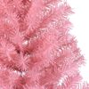 vidaXL Kunstmatig Voorverlicht Kerstboom met 300 LED Roze 240 cm PVC
