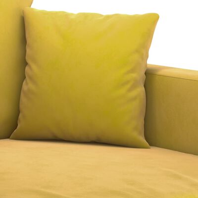 vidaXL 2-delige Loungeset met kussens fluweel geel