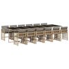 vidaXL 13-delige Tuinset met kussens poly rattan gemengd beige