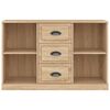 vidaXL Dressoir 104,5x35,5x67,5 cm bewerkt hout sonoma eikenkleurig