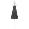vidaXL Strandparasol 240 cm antracietkleurig