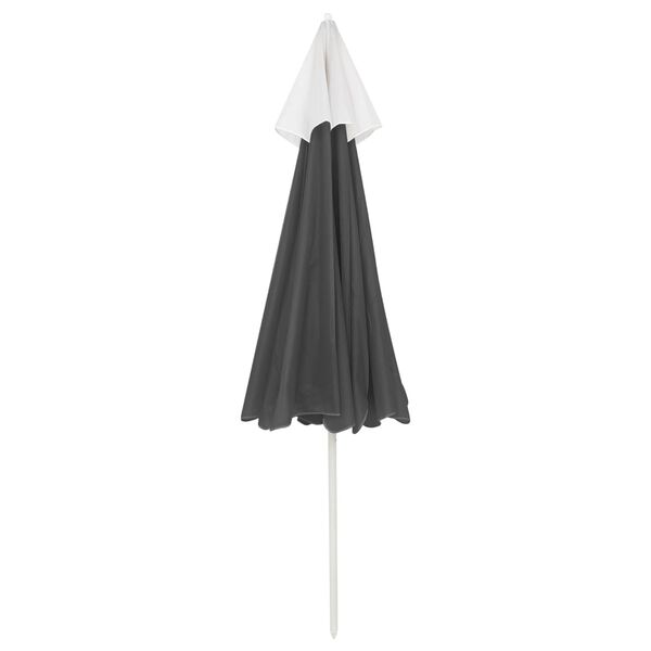 vidaXL Strandparasol 240 cm antracietkleurig
