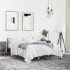 vidaXL Bedframe bewerkt hout metaal gerookt eikenkleurig 135x190 cm