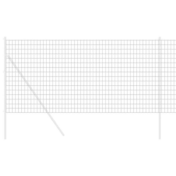 vidaXL Euro Hek Grijs 1.2 x 25 m PVC-gecoat ijzer