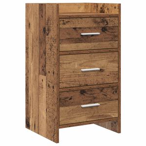 vidaXL Nachtkastjes Oud hout 40 x 36 x 70 cm Bewerkt hout