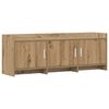 vidaXL TV-kast 130 x 33 x 47 cm Artisanaal eiken Bewerkt hout