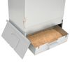 vidaXL BBQ-rookoven met houtsnippers 44,5x29x110 cm staal