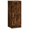 vidaXL Hoge kast 34,5x34x180 cm bewerkt hout gerookt eikenkleurig