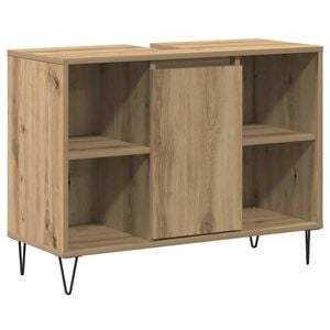 vidaXL Badkamer Kast Artisan Eiken 80 x 33 x 60 cm Bewerkt hout