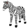 vidaXL Speelgoedzebra staand XXL pluche zwart en wit