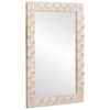 vidaXL Badkamer Spiegel Witte Was Afwerking 50 x 70 x 2,5 cm