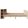 vidaXL Bed met boekenkast zonder matras massief grenenhout 180x200 cm