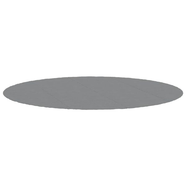 vidaXL Zwembadgrondzeil Ø500 cm polyester geotextiel lichtgrijs