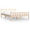 vidaXL Bedframe massief hout 135x190 cm