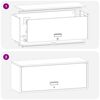 vidaXL Wandkast voor Garage Wit 90 x 33 x 35 cm Poedercoating staal
