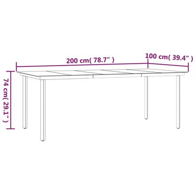 vidaXL 7-delige Tuinset met kussens poly rattan zwart