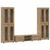 vidaXL Tv-meubelset FLORIN 3 pcs Artisan Eiken Bewerkt hout
