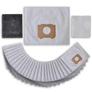 vidaXL 25 stuks Stofzuigerzakken met filters voor AEG, Progress, Tornado