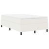 vidaXL Boxspringbed Cr&egrave;me en Wit 120 x 190 cm Katoen Stof