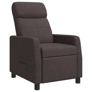 vidaXL Relaxfauteuil Donkerbruin Stof