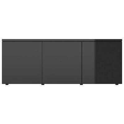 vidaXL Tv-meubel 80x34x30 cm spaanplaat hoogglans zwart
