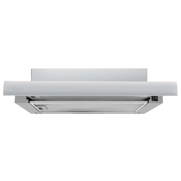 vidaXL Afzuigkap inbouw slank 480 m&sup3;/u aluminium roestvrij staal