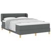vidaXL Boxspringbed met matras Donkergrijs 140 x 200 cm Stof