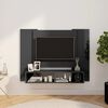 vidaXL Tv-wandmeubel 120x23,5x90 cm bewerkt hout hoogglans grijs