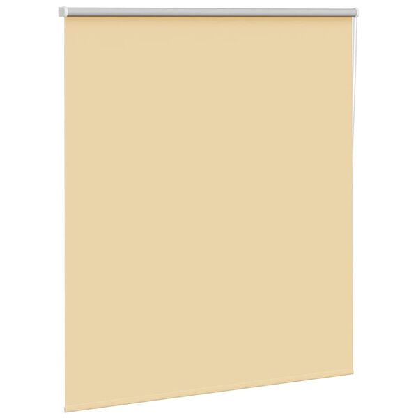 vidaXL Rolgordijn verduisterend 135x130 cm stofbreedte 131,6 cm beige