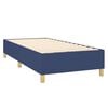 vidaXL Boxspring met matras stof blauw 100x200 cm