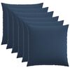 vidaXL Kussensloop 6 st HEERLEN Blauw 65 x 65 cm Stof