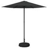 vidaXL Tuinparasol met Basis Rechthoekig 2,3 x 2,3 m Polyester
