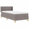 vidaXL Boxspringbed met matras Taupe 200 x 100 cm Polyester