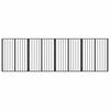 vidaXL Hondenpoort 4 st Zwart 80 x 100 cm Gegalvaniseerd staal