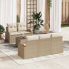 vidaXL Tuin Sofa Set Beige 55 x 55 x 37 cm poly rattan