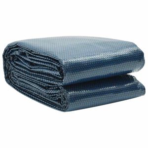 vidaXL Zwembadfolie solar drijvend 381 cm PE zwart en blauw