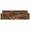 vidaXL Bedframe met hoofd- en voeteneinde gerookt eiken 180x200 cm