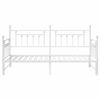 vidaXL Bedframe voor een daybed Wit 100 x 200 cm Staal